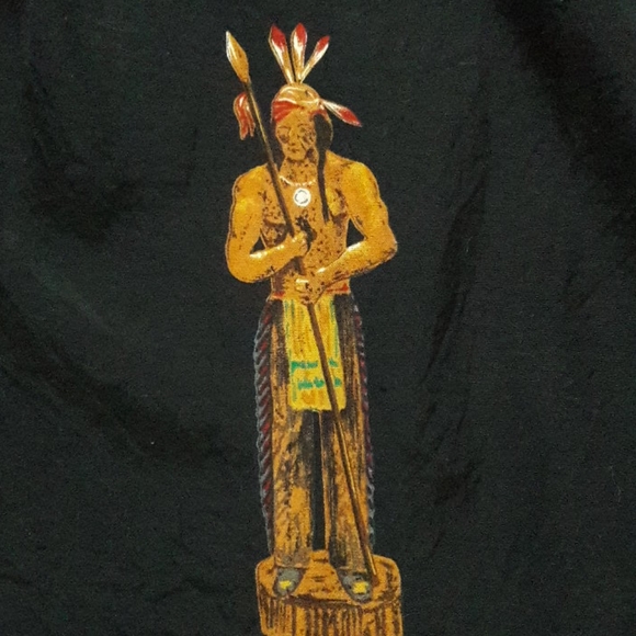 Vintage Native American Chief Button Down Shirt black - Picture 6 of 13